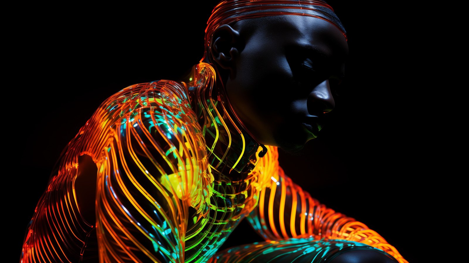 A young Nigerian maker at work in a digital fabrication space